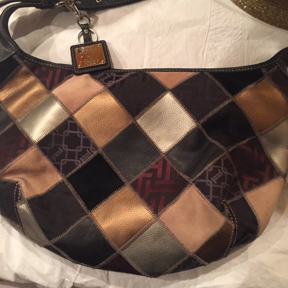 Tignanello Leather Patchwork Handbag - image 3